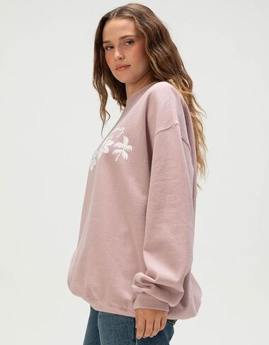 Billabong Ride In Womens Oversized Crewneck Sweatshirt in Saudi Arabia