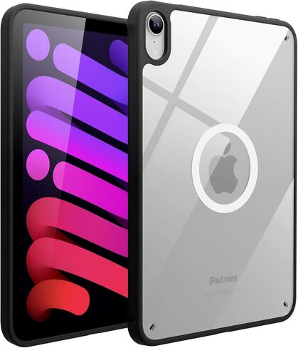 Case for iPad Mini 7 (A17 Pro) 2024 ، Clear Back Shell Full Corner Case for iPad Mini 6/7 ، متوافق مع Magsafe (واضح) in Saudi Arabia