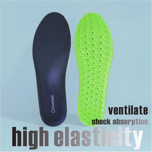 Sneaker Insoles Replacement,Comfortable Sports Shoe Inserts for Men Women Kids,for Shock Absorption and Relieve Foot Pain, Plantar Fasciitis (Beige, Men 10.5-13) in Kuwait