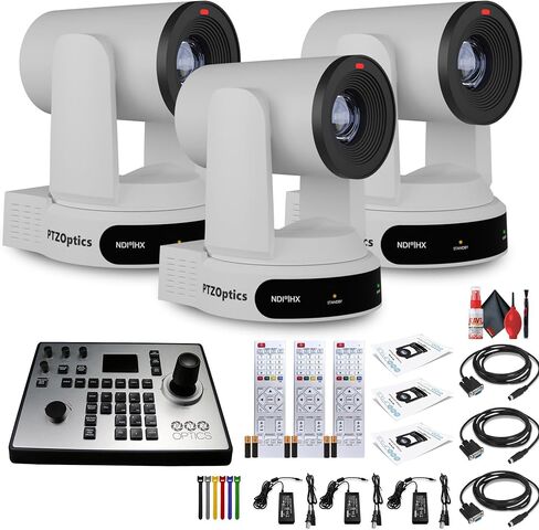 Ptzoptics 3 X Move 4K SDI/HDMI/USB/IP PTZ كاميرا مع تكبير بصري 20x (أبيض) (PT20X-4K-WH-G3) in Kuwait