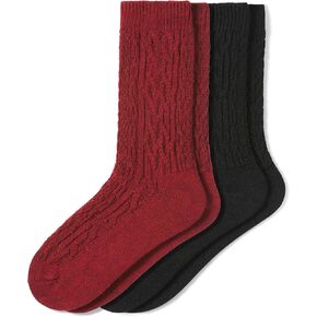 HUE Women's Crew Length Boot Socks, 2 Pair Pack in Kuwait