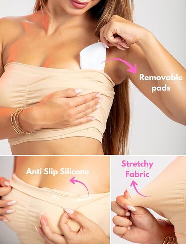 Strapless Maternity Nursing Bra – Wireless Nursing Bandeau for Breastfeeding, Comfortable Bra for Pregnancy in Saudi Arabia