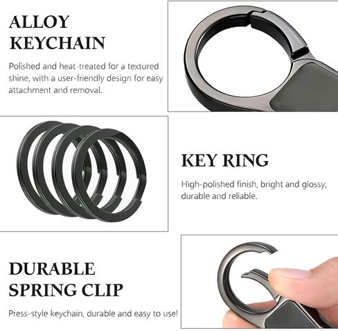 Quick Release Keychain with 4 Key Rings, Heavy-Duty Car Key Organizer for Men and Women. in Saudi Arabia