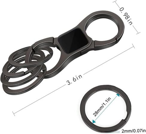 Quick Release Keychain with 4 Key Rings, Heavy-Duty Car Key Organizer for Men and Women. in Saudi Arabia