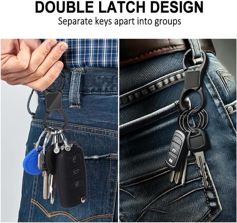 Quick Release Keychain with 4 Key Rings, Heavy-Duty Car Key Organizer for Men and Women. in Saudi Arabia