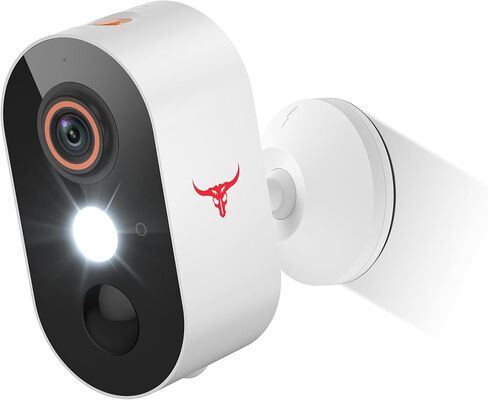 1080p كاميرا أمان لاسلكية مع اكتشاف الإنسان من الذكاء الاصطناعي ، الرؤية الليلية ، الحديث ثنائي الاتجاه ، التخزين السحابي ، 2.4 جرام واي فاي ، كاميرا بطارية للأمن المنزلي (2 الأضواء) in Kuwait
