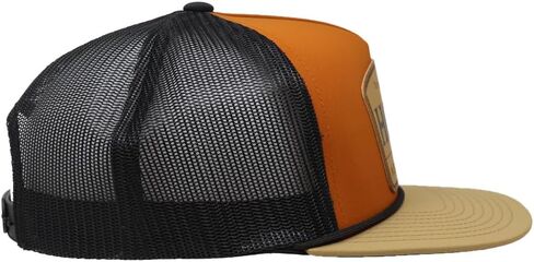 Hooey Men's Trip Adjustable Snapback Trucker Mesh Back Hat (Tan/Black) in Saudi Arabia