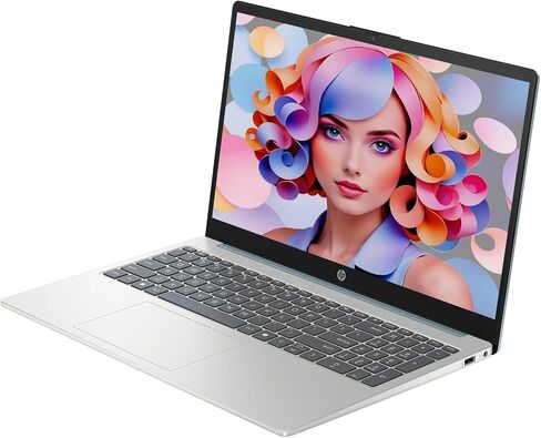 HP 15.6 "HD Touch Scency Captop ، Intel Core I3-1315U ، 32GB DDR4 RAM ، 1TB SSD Storage ، Type-C/A ، HDMI ، Camera Privacy ، Bluetooth ، Wi-Fi 6 ، Windows 11 Home ، Long Battery ، Silver Natural Silver in Kuwait