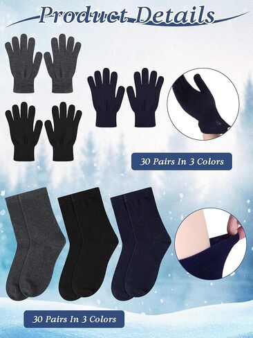 Toulite 120 Pcs Homeless Care Package Supplies Winter Knit Beanies Gloves Socks 50 x 60 Inch Fleece Blankets Bulk for Winter Homeless Care in Saudi Arabia