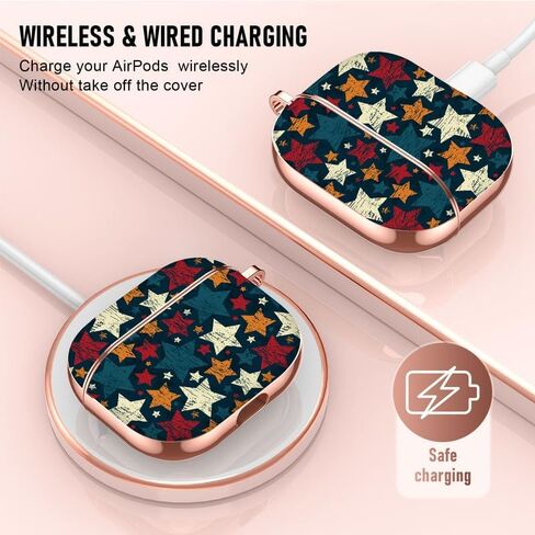 MaxJoy for AirPods 3rd Generation Case ، تصميم فريد من نوعه Airpods Airpods 3 Case مع سلسلة مفاتيح متوافقة مع Apple Airpods القضية الثالثة للنساء الرجال ، الأسود الأبيض الحبل in Kuwait