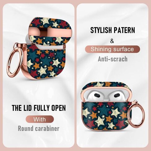 MaxJoy for AirPods 3rd Generation Case ، تصميم فريد من نوعه Airpods Airpods 3 Case مع سلسلة مفاتيح متوافقة مع Apple Airpods القضية الثالثة للنساء الرجال ، الأسود الأبيض الحبل in Kuwait