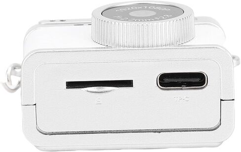 VBESTLIFE Keychain Digital Camera, 1080P HD Portable Small Compact Video Recorde with Flash Light and Chain Necklace, for Travel, Vlog (White) in Saudi Arabia