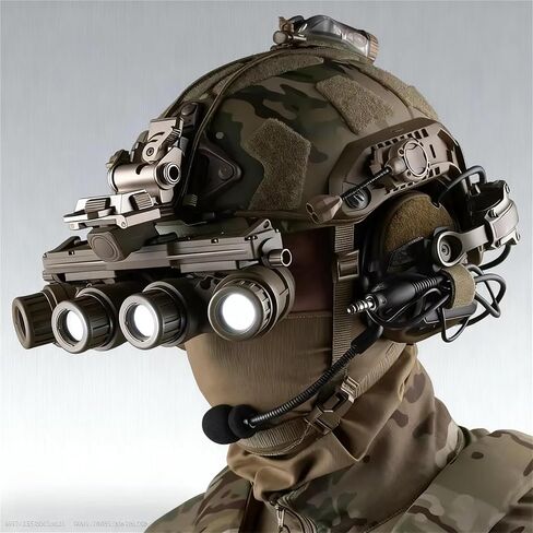 مناظير دمية Airsoft التكتيكية GPNVG 18 للرؤية الليلية بدون وظيفة نموذج NVG للديكور والدعائم in Kuwait
