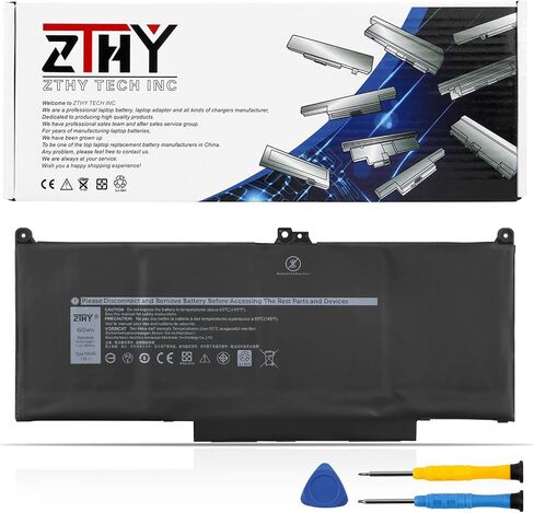 ZTHY MXV9V PAPTOP BATTERY استبدال Dell Inspiron 7300 7306 2-in-1 أسود خط العرض 5300 5310 7300 7400 سلسلة P96G P97G P99G P100G P97G001 P97G002 MXV9V 0G74G 451-BCJG D1XK9 829MX 5VC2M in Kuwait