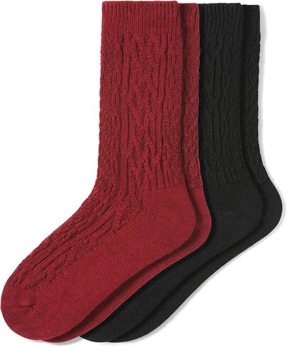 HUE Women's Crew Length Boot Socks, 2 Pair Pack in Kuwait