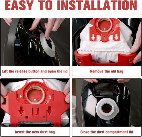 3D Airclean Dust Bags Replacement for Miele FJM Vacuum Compact C2 Compact C1 Complete C1 S241 S290 S300i S500 S700 S4 S6 Series (Pack of 15) with 3 Motor Protection Filters 3 Air.Clean Filters in Saudi Arabia