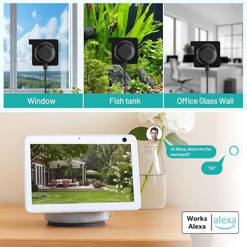 2K 3MP Window Camera,5G&2.4GHz WiFi AI Color Night Vision, Wireless Indoor Home Security Cam w/Motion Detection, 2-Way Talk, Alexa, 24/7 Recording, Zone Set, 10Ft Cable, Easy Install, 2-Pack in Saudi Arabia