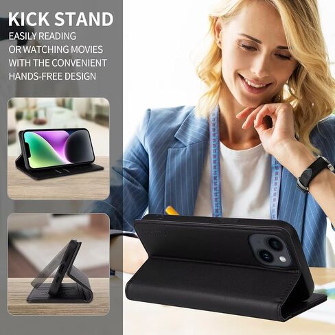 Case Compatible Xiaomi 12 Lite with Flip Case Book Cover Premium PU Leather Magnetic Folding Stand Case for Xiaomi 12 Lite, Black in Saudi Arabia