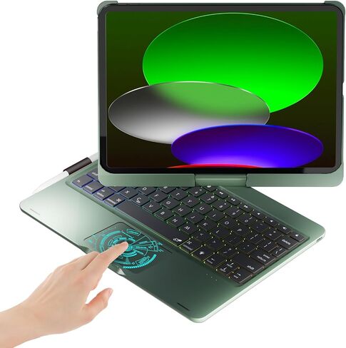 Babg Touchpad لوحة مفاتيح Case for iPad 10th Generation & iPad 11th (A16،2025) ، iPad Air 11 （M3 ، M2/iPad Pro 11 include لوحة المفاتيح و iPad Air 5th/Air 4th Keybor in Saudi Arabia