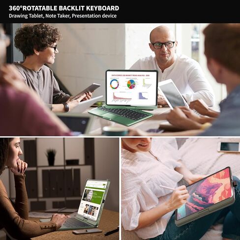 Babg Touchpad لوحة مفاتيح Case for iPad 10th Generation & iPad 11th (A16،2025) ، iPad Air 11 （M3 ، M2/iPad Pro 11 include لوحة المفاتيح و iPad Air 5th/Air 4th Keybor in Saudi Arabia