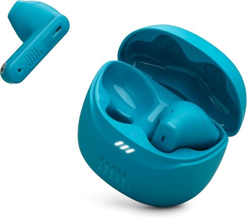 JBL Tune Flex 2 - الضوضاء اللاسلكية الحقيقية لإلغاء سماعات الأذن الصوت المكاني والتكنولوجيا المحيطة الذكية ، 6 ميكروفونات للمكالمات المثالية ، حتى 48 ساعة من التشغيل ، IP54 Dust & Water Resistant (Black) (متجدد) in Kuwait