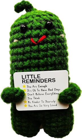 Funny Pickle Crochet Gifts, Emotional Pickle with Inspirational Card- Behind You All Your Memories, Friend Birthday Valentines Christmas Graduation Gifts for Women Wife Girlfriend Sister in Saudi Arabia