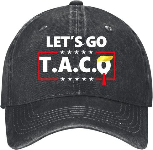 قبعة Let's Go Taco مصنوعة من القطن للرجال والنساء، قبعة بيسبول شبكية مضحكة قابلة للتعديل in Saudi Arabia