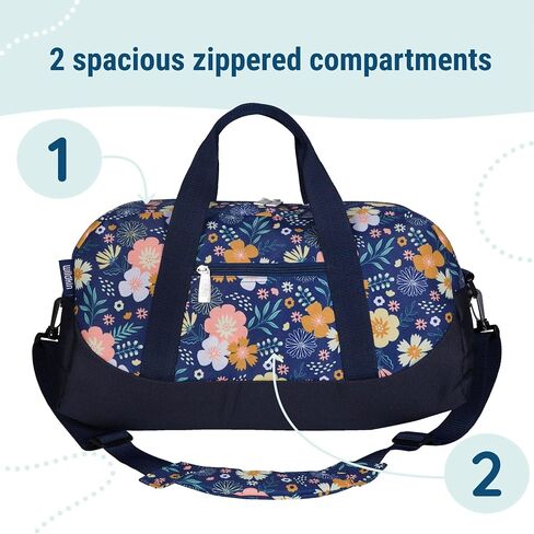 Wildkin Kids Overnighter Duffel Bags for Boys & Girls, Perfect for Early Elementary Sleepovers Duffel Bag for Kids, Carry-On Size & Ideal for School or Overnight Travel Bag (Monsters) in Saudi Arabia