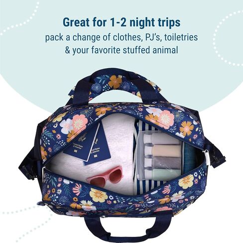 Wildkin Kids Overnighter Duffel Bags for Boys & Girls, Perfect for Early Elementary Sleepovers Duffel Bag for Kids, Carry-On Size & Ideal for School or Overnight Travel Bag (Monsters) in Saudi Arabia