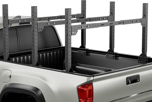 22" High Overland Bed Racks Truck Cargo Carrier Compatible with 2020-2025 Gladiator JT with LED Lights and Bed Rails, Full-Size Truck Rear Ladder Rack Back Cross Bars in Saudi Arabia