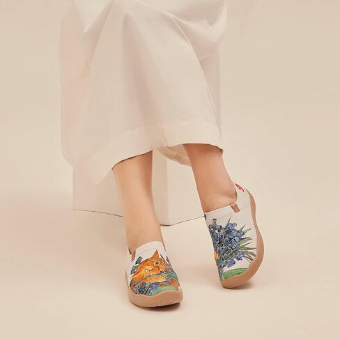 UIN Women's Walking Travel Shoes Slip On Microfiber Casual Loafers Lightweight Comfort Fashion Sneaker Toledo in Saudi Arabia