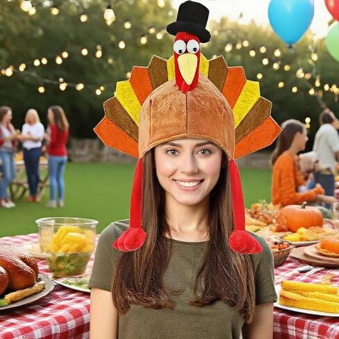 Thanksgiving Turkey Hats Turkey Cap for Men WomenThanksgiving Night Event Dress-up Cosplay Costume Accessories in Kuwait