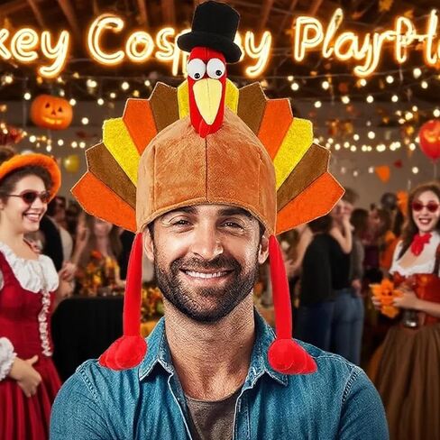 Thanksgiving Turkey Hats Turkey Cap for Men WomenThanksgiving Night Event Dress-up Cosplay Costume Accessories in Kuwait