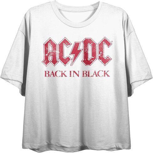 ACDC الأسترالية، فرقة الروك، الروك آند رول، الموسيقى، الأغنية على تي شيرت أسود قصير الأكمام للكبار in Kuwait