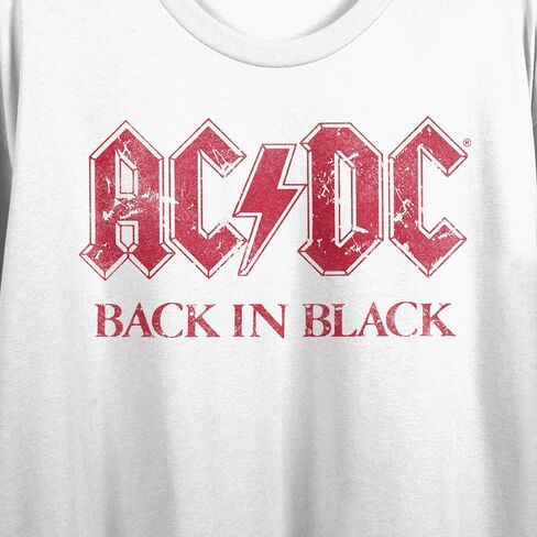 ACDC الأسترالية، فرقة الروك، الروك آند رول، الموسيقى، الأغنية على تي شيرت أسود قصير الأكمام للكبار in Kuwait