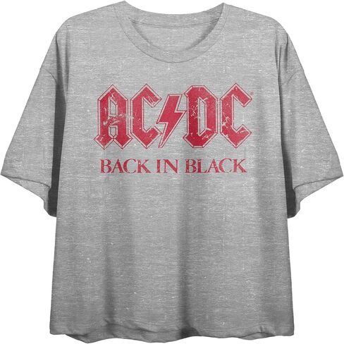 ACDC الأسترالية، فرقة الروك، الروك آند رول، الموسيقى، الأغنية على تي شيرت أسود قصير الأكمام للكبار in Kuwait