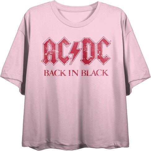 ACDC الأسترالية، فرقة الروك، الروك آند رول، الموسيقى، الأغنية على تي شيرت أسود قصير الأكمام للكبار in Kuwait