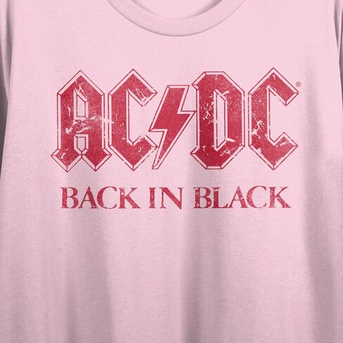 ACDC الأسترالية، فرقة الروك، الروك آند رول، الموسيقى، الأغنية على تي شيرت أسود قصير الأكمام للكبار in Kuwait