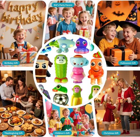 24PCS Tralalero Tralala Action Figure,Tung Tung Sahur Meme Unique Action Figures Decorations Gifts,Brainrot Meme Shark Figures Toys 2.5in, Toys Desktop Decor (Yellow) in Saudi Arabia