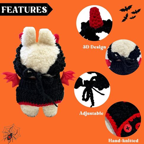 17cm Dolls Clothes Outfit Set for Labubu Dolls - Casual Style Hoodies Costumes for Doll, Black Set in Saudi Arabia