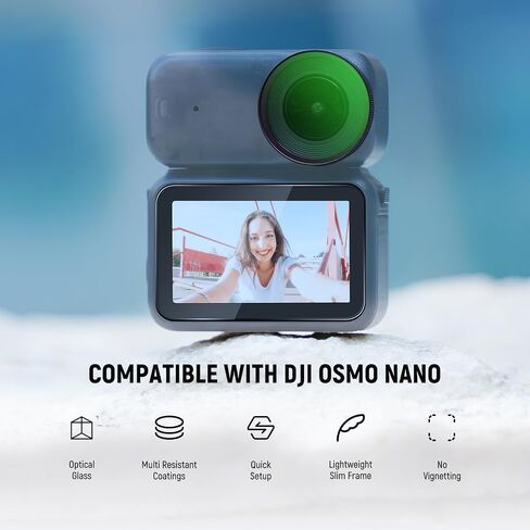 مرشح للأشعة فوق البنفسجية من NEEWER متوافق مع DJI Osmo Nano، مرشح عدسة الكاميرا الواقية، ملحقات تصوير زجاجية بصرية متعددة الطبقات مع واقي شاشة من الزجاج المقسى in Saudi Arabia