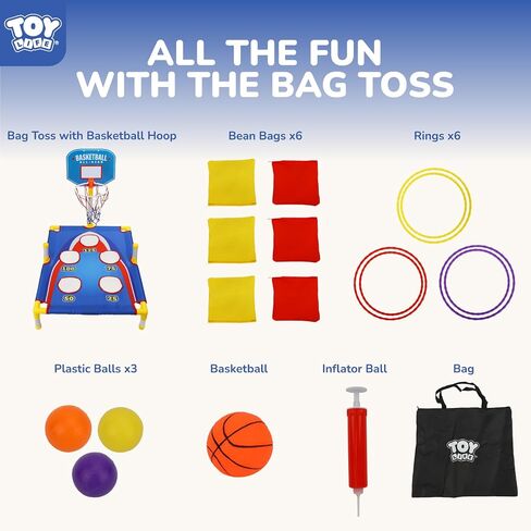 حقائب فول لعبة Toy Life Tower Carnival Games ، Cornhole ، ألعاب في الهواء الطلق للأطفال الذين تتراوح أعمارهم بين 4 و 8 سنوات ، لعبة الفناء الخلفي الرياضي واللعب في الهواء الطلق ، والألعاب الخارجية للأعمار من 5 إلى 7 سنوات ، حفلة عيد ميلاد عائلة العائلة ،  in Saudi Arabia