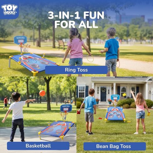 حقائب فول لعبة Toy Life Tower Carnival Games ، Cornhole ، ألعاب في الهواء الطلق للأطفال الذين تتراوح أعمارهم بين 4 و 8 سنوات ، لعبة الفناء الخلفي الرياضي واللعب في الهواء الطلق ، والألعاب الخارجية للأعمار من 5 إلى 7 سنوات ، حفلة عيد ميلاد عائلة العائلة ،  in Saudi Arabia