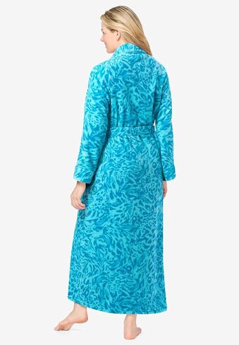 Dreams & Co. Plus Size Plush Wrap Robe in Saudi Arabia