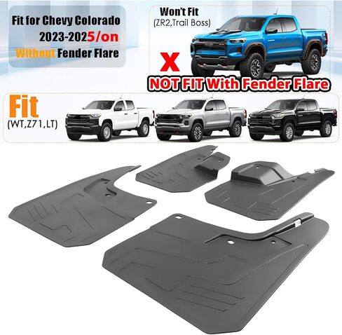 XUKEY 4PCS Mud Flaps Splash Guard for Chevrolet Chevy Trailblazer 2020 2021 2022 2023 2024 2025 Mudguards Mudflaps Fender Tire Protector Rear Front Car Accessories Replacement in Saudi Arabia