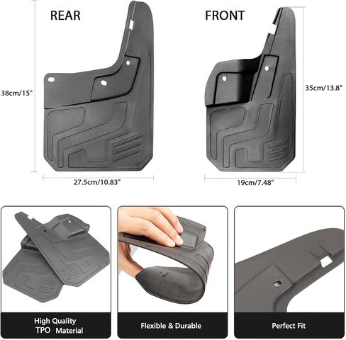 XUKEY 4PCS Mud Flaps Splash Guard for Chevrolet Chevy Trailblazer 2020 2021 2022 2023 2024 2025 Mudguards Mudflaps Fender Tire Protector Rear Front Car Accessories Replacement in Saudi Arabia