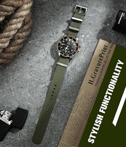 حزام Stanchev لساعة Omega x Swatch MoonSwatch/ساعة رولكس/ساعة SEIKO 20 مم، حزام بديل من النايلون لساعة Omega X Swatch Moonswatch Speedmaster in Kuwait